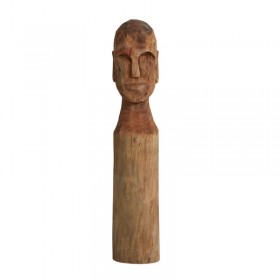 statuette buste en bois de manguier