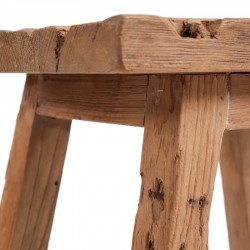 Tabouret en bois recyclé bohème chic