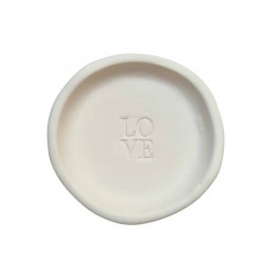 coupelle en argile brute blanc