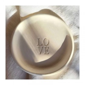 coupelle argile brute handmade LOVE