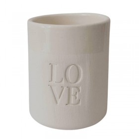 Mug en céramique blanche LOVE