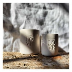 Mug ou tasse en argile blanc fait main