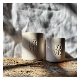 Mug ou tasse en argile blanc fait main