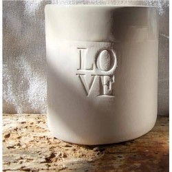 tasse LOVE handmade blanche