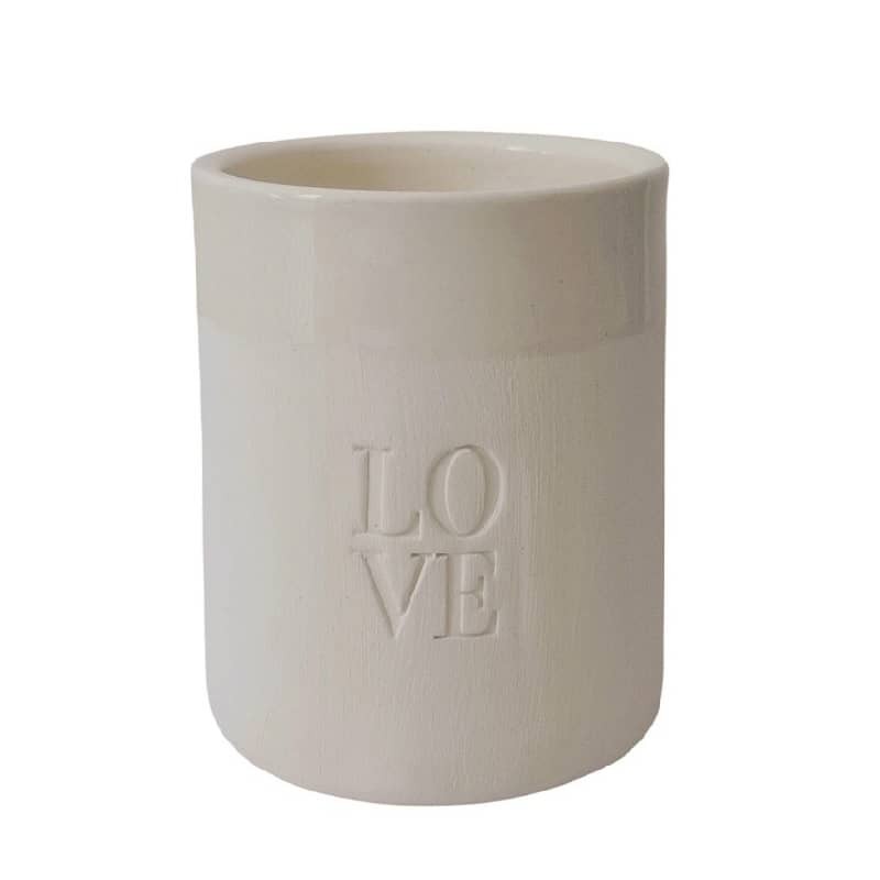 tasse en céramique blanche LOVE
