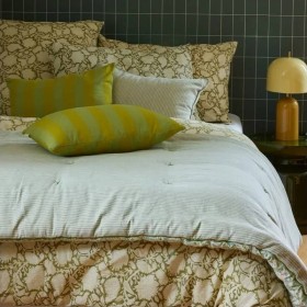 Housse de couette verte 220 x 240 Bohème